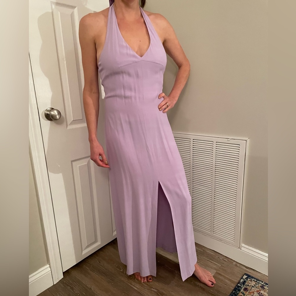 - Fabrizio lenzò, Lavender halter dress, size 44